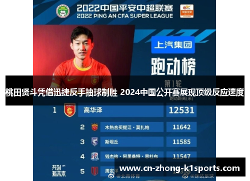 桃田贤斗凭借迅捷反手抽球制胜 2024中国公开赛展现顶级反应速度